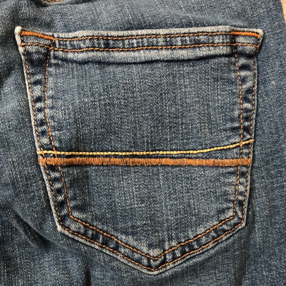 Abercrombie kids jeans Girls 9/10 straight leg dark blue denim jean EUC cotton - Picture 9 of 12